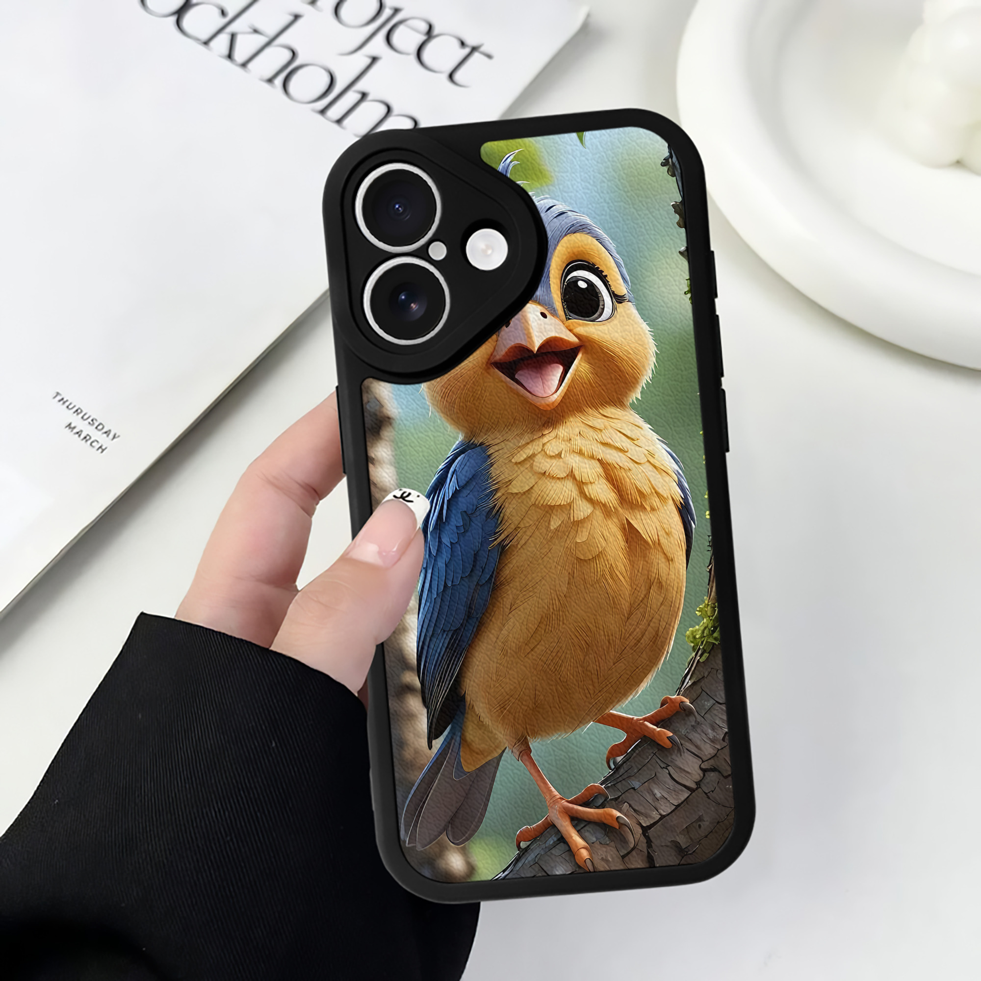 （画像用） Angry Birds アングリーバード 【iPhone 16シリーズ対応】シリコンスマホケース（レザー調） 材質：シリコン